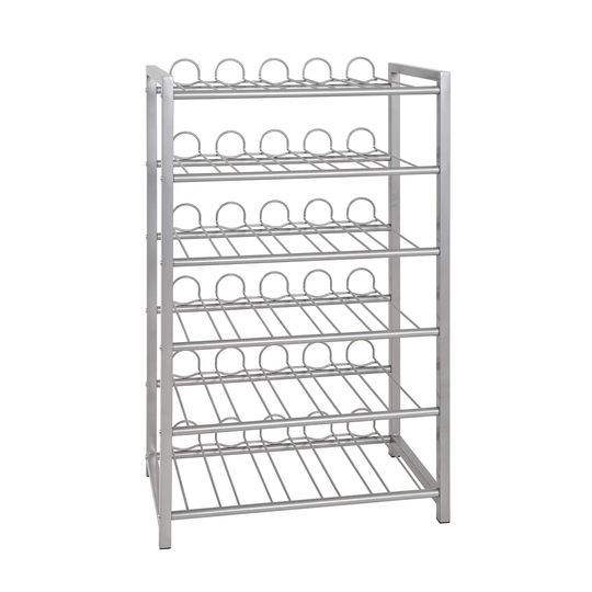 Floor Wine Bottle Rack in Aluminium