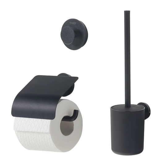 Urban Wall Mounted Toilet Roll & Brush Holder