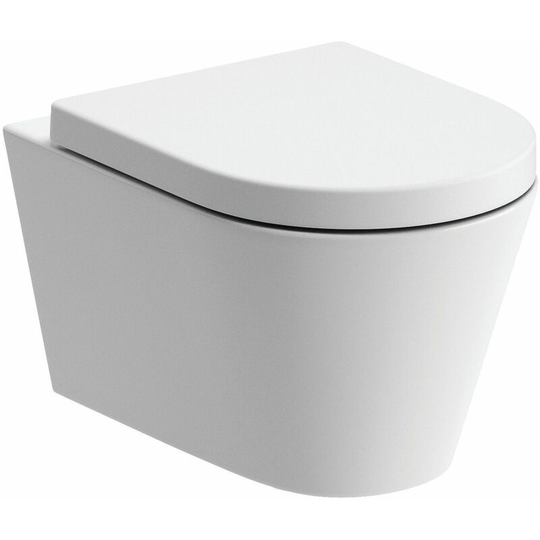 Signature - Nazca Rimless Wall Hung Toilet 520mm Projection - Soft Close Seat