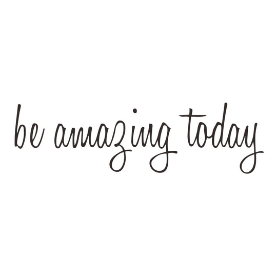 Wall Decals Stickers Inspirational Be Amazing Today Vinyl Positive Wall Saying Peel and Stick Motivational Quotes Decal for Home Bedroom Living Room