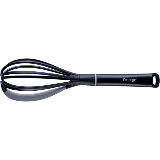 Prestige 2in1 Kitchen Silicone Edge Tools - Whisk, Heat Resistant, Dishwasher Safe, Non-scratching
