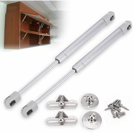 Set of 2 Gas Spring Door Hinges for Lift Hydraulic Kitchen Cabinets