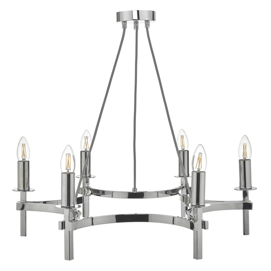 Woodstock 6-Light Candle Style Chandelier