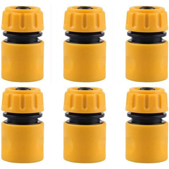 6 pieces hose connector set garden hose connector hose adapter garden hose kit plastic hose connectors for garden hose pipe connecting hose extenders