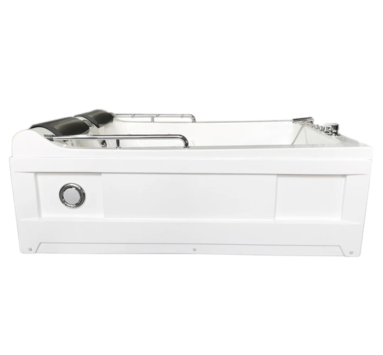 Mimi Whirlpool Bath Tub Spa White Corner Bathtub 175 x 132cm Hot Tub 2 Persons