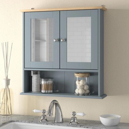 Akash 56cm x 58cm Surface Mount Mirror Cabinet