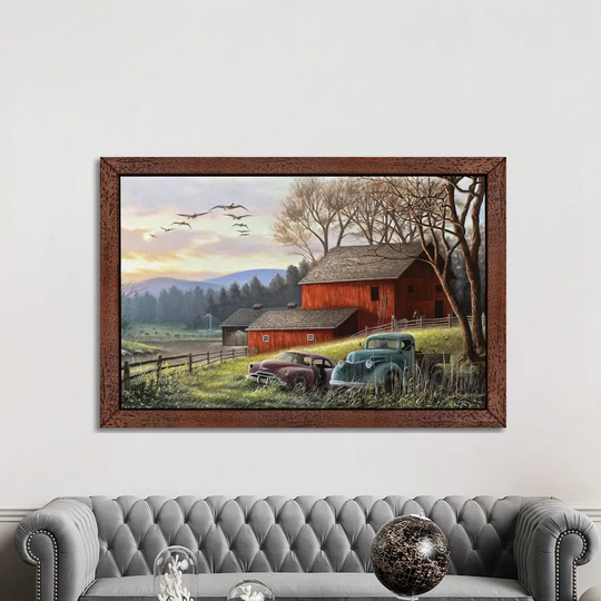 'Countryside Dream' by Chuck Black - Floater Frame Painting Print on Canvas