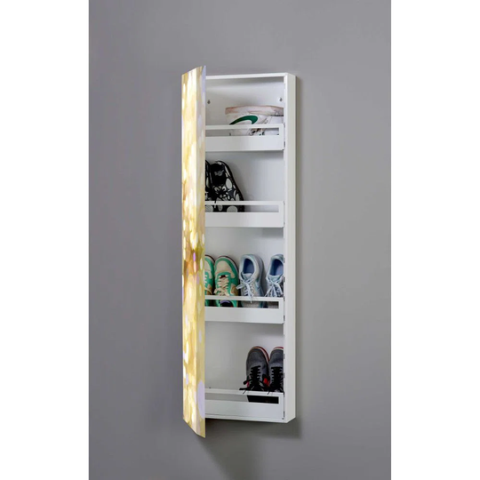 Dots 8 Pair Shoe Storage Cabinet