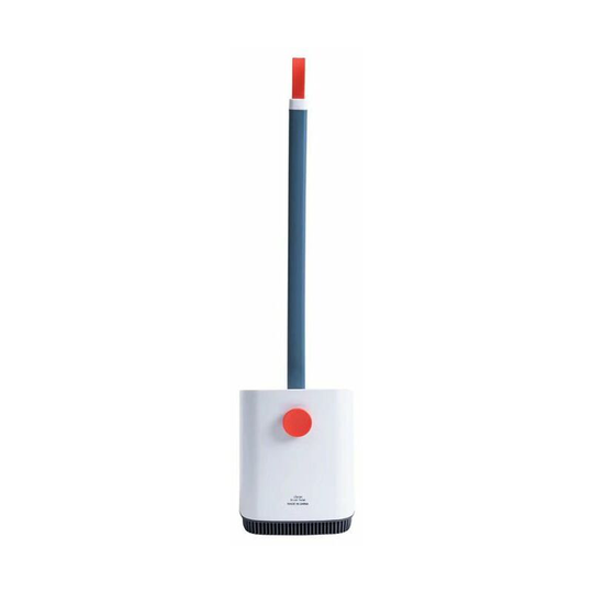 Toilet brush set, toilet cleaning brush, dead angle toilet brush, long sleeveless soft hand towel brush with base (white)