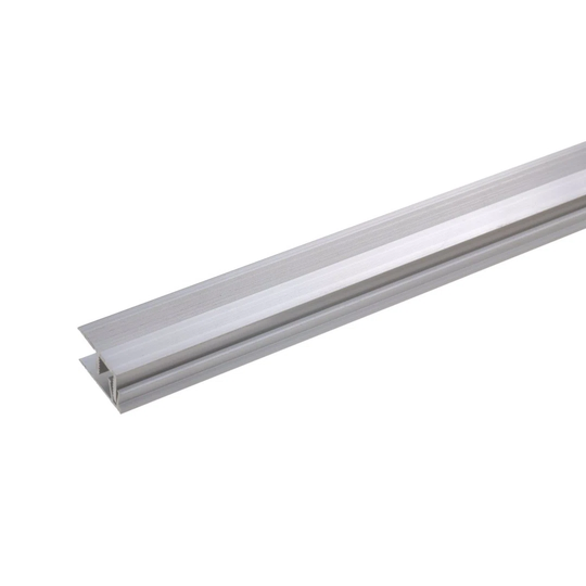 Abriannah Metal 1 cm Thick x 2 cm Wide x 90 cm Length Overlap Reducer in Stainless Steel