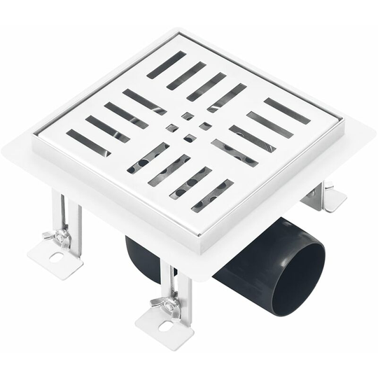 Vidaxl - Shower Drain Checker 12x12 cm Stainless Steel