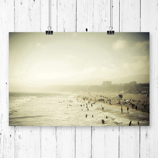'California Beach USA' Graphic Art