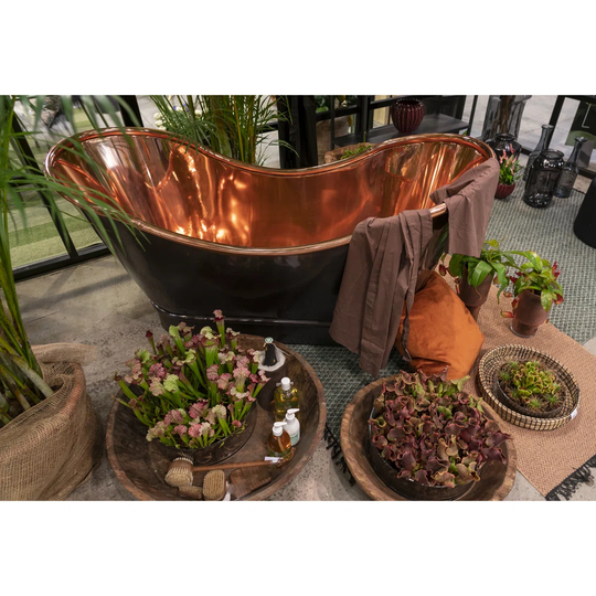 Pamplona Bathtub - Pamplona Bathtub black and copper 164x72xh82 cm