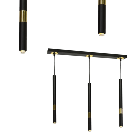 Higgston 3-Light Kitchen Island Cylinder Pendant