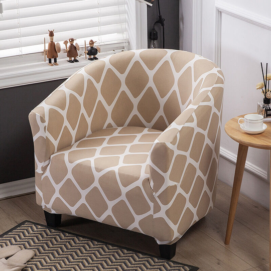 Chair Slipcover Stretch Barrel Chair Slipcovers Removable Slipcovers for Bathtub Chair Sofa Slipcover for Armchair Sofa Furniture Protector Geometric