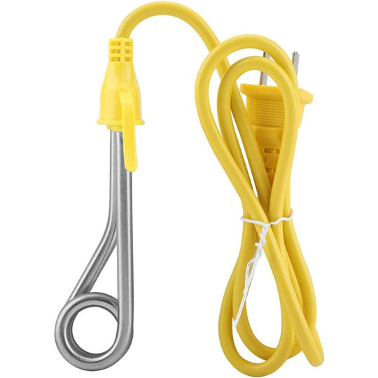 Immersion Heater, 220V 600W Multifunction Heating Element Resistance for Portable Water Heater Travel Mini Heating Boiler Set
