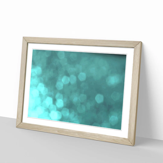 'Blue Abstract 27' Framed Graphic Art