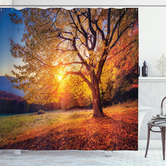 Babet Polyester Shower Curtain Set