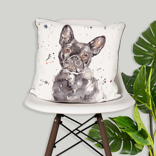Mans Best Friend French Bulldog Cushion