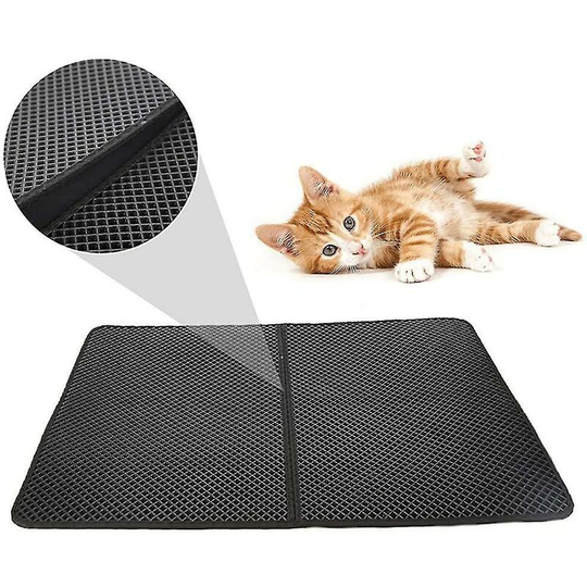 Perlerare - cat litter. Water and urine trap pads. Double layer honeycomb. eva pet mat. cat and dog rubbing foot mat 40x50cm