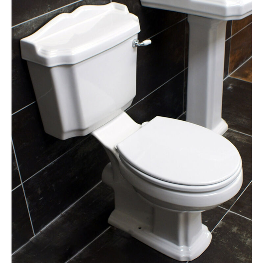 Hydros - Legend Traditional Victorian Style Close Coupled Toilet With Soft Close Seat