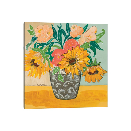 Summertime Vase by Robin Maria - Painting on Canvas