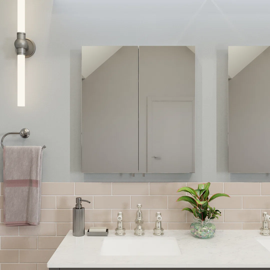 24cm x 26cm Surface Mount Mirror Cabinet