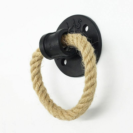 Vintage Industrial Style Vintage Napkin Holder - Napkin Wall Bracket - Iron Tube - Hemp Rope - Bathroom Decoration, wc, Hotel