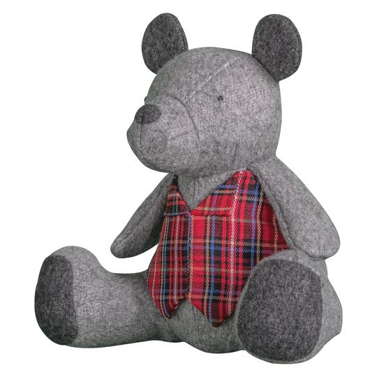 Guadalupe Bear Fabric Weighted Floor Stop