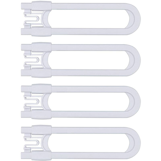 Sunflowergb - 6 Pack Sliding Child Safety Cabinet Locks U-Shape Sliding Door Lock Child Safety Latch and Baby Safety Lock for Cabinet, Kitchen,