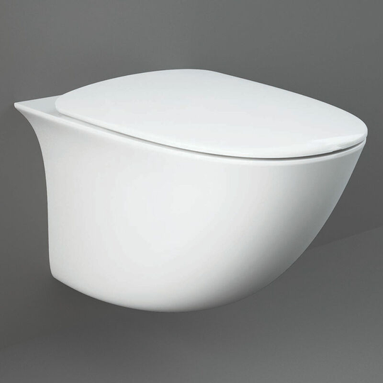 Rak Sensation Maxi Rimless Wall Hung Toilet 520mm Projection - Soft Close Seat (Urea)