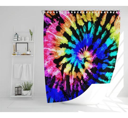 Tie Dye Pattern Designer Shower Curtain