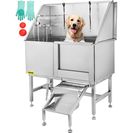 Vevor - 50' Dog Pet Grooming Bath Tub Professional Large Stainless Steel Bathtub