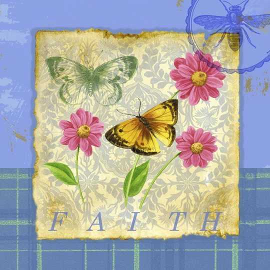 Papillon Plaid II - Wrapped Canvas Art Prints