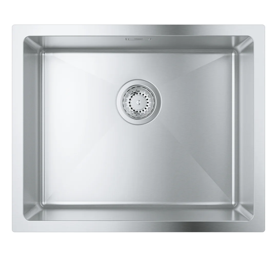 GROHE K700 Undermount stainless steel sink offers chic simplicity, a distinctive industrial shape and lasting performance 31574SD1