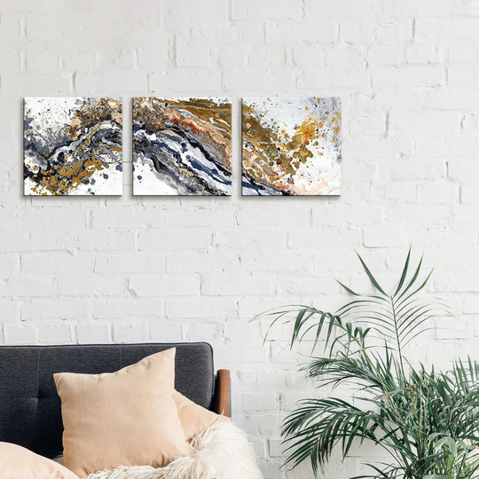 'Turbulence' Painting Multi-Piece Image on Wrapped Canvas