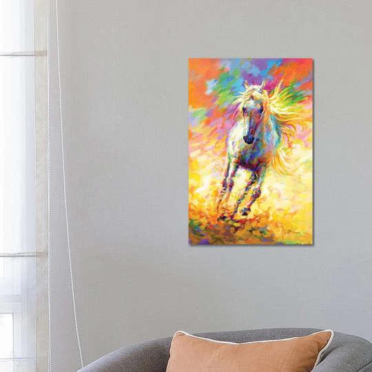 The Golden Horse by Leon Devenice - Painting on Canvas
