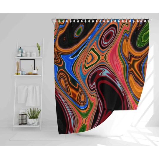 Flannigan 2 Piece Polyester Shower Curtain Set
