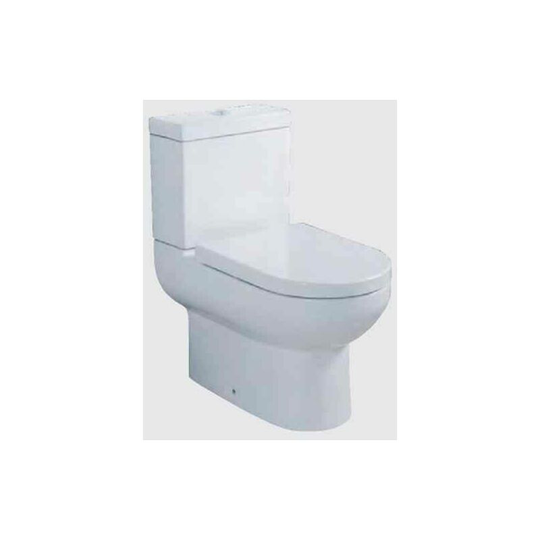 Eastbrook - Linea Back To Wall Close Coupled Toilet With Soft Close Seat - White - 56.0013 - White