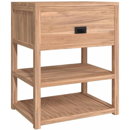 Vidaxl - Bathroom Cabinet 60x45x75 cm Solid Wood Teak Brown
