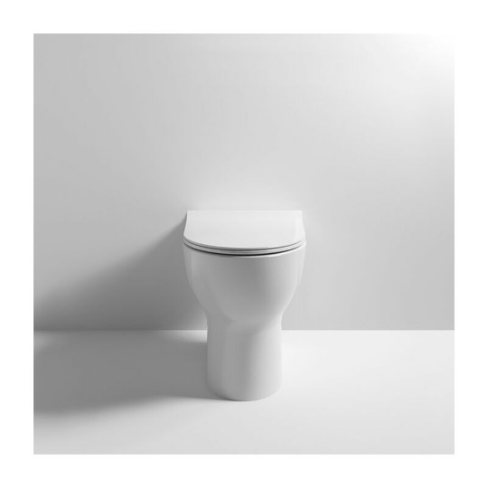 Nuie - Freya Rimless Back to Wall Toilet Pan 500mm Projection - Soft Close Seat