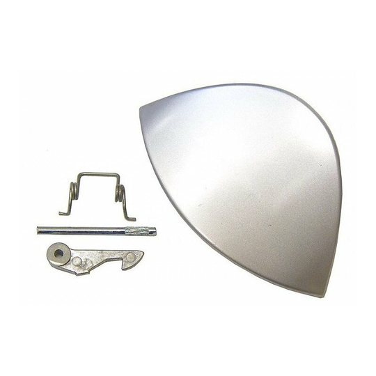 Indesit washing door closure 076583 silver silver