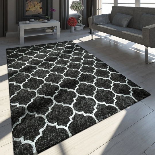 Gilkey Flatweave Black Rug