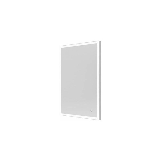 Rectangular Bathroom Mirror LED Illuminated Demister Pad Polished 1000 x 700mm - Silver