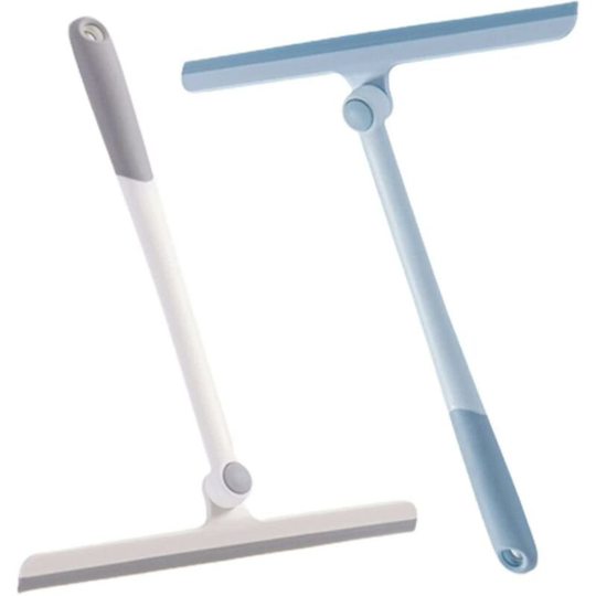 2pcs Silicone Wiper Window Squeegee with Rubber Lip Multi-Purpose Shower Squeegee Shower Squeegee for Shower Bathroom Mirrors Glass Tiles Wi
