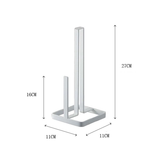Removable Towel Rack Convenient Paper Storage Dining Room Convenient Free Standing Racks (White)