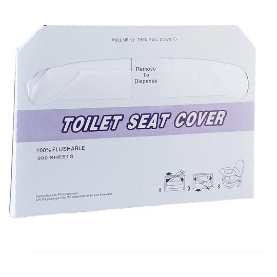 200 Pieces Disposable Toilet Cover, Foldable Paper Toilet Disposables for Hotel, Bathroom, Public, Travel