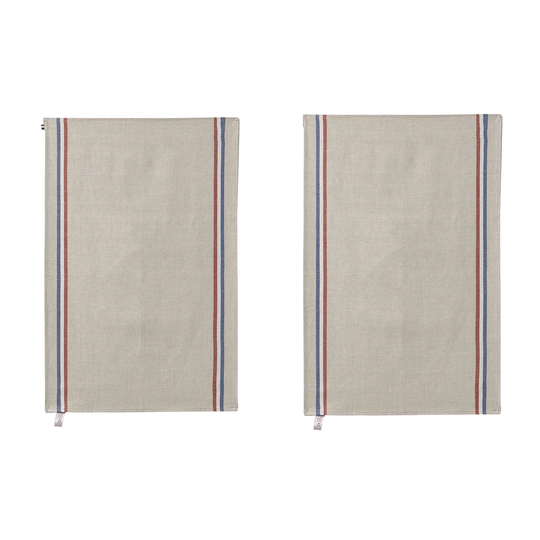 Natural Tricolour Tea Towel