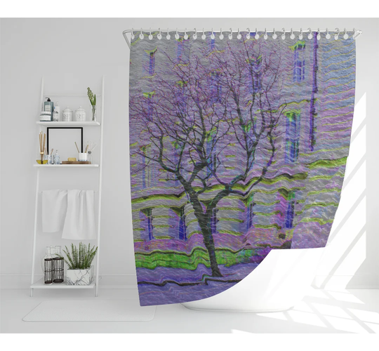 Dimia Polyester Shower Curtain Set