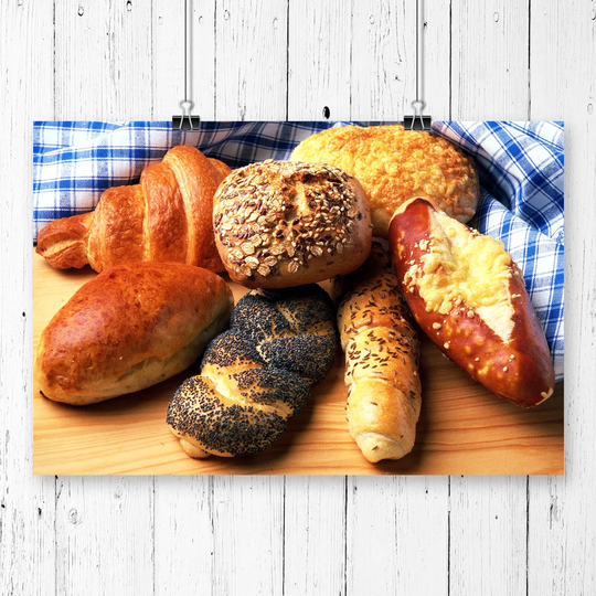 'Bakery Bread Rolls' Photographic Print
